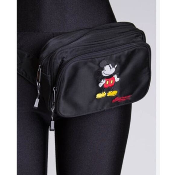 Disney Vintage 90's Embroidered Mickey Mouse Crossbody - Picture 1 of 7